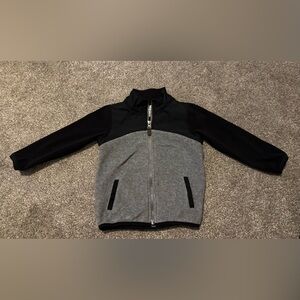 Gray & Black Carter’s light weight fleece full zip up jacket 3T Toddler Boy